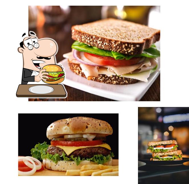 Order a burger at Grill Inn