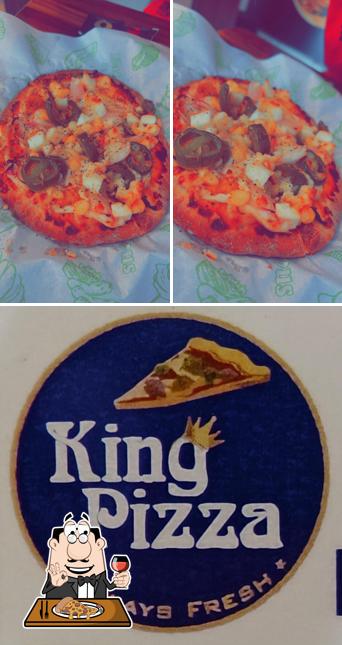 Get pizza at King pizza