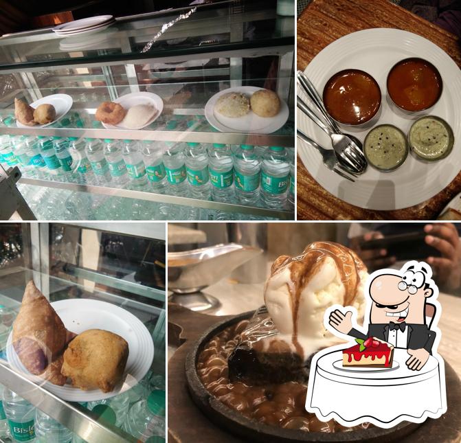 Mahalaxmi Hotel serves a selection of sweet dishes