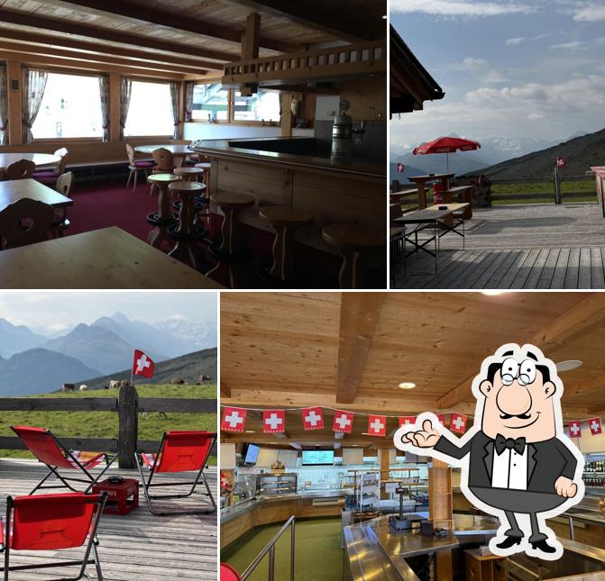 Dai un'occhiata agli interni di Berggasthaus Parsennhütte