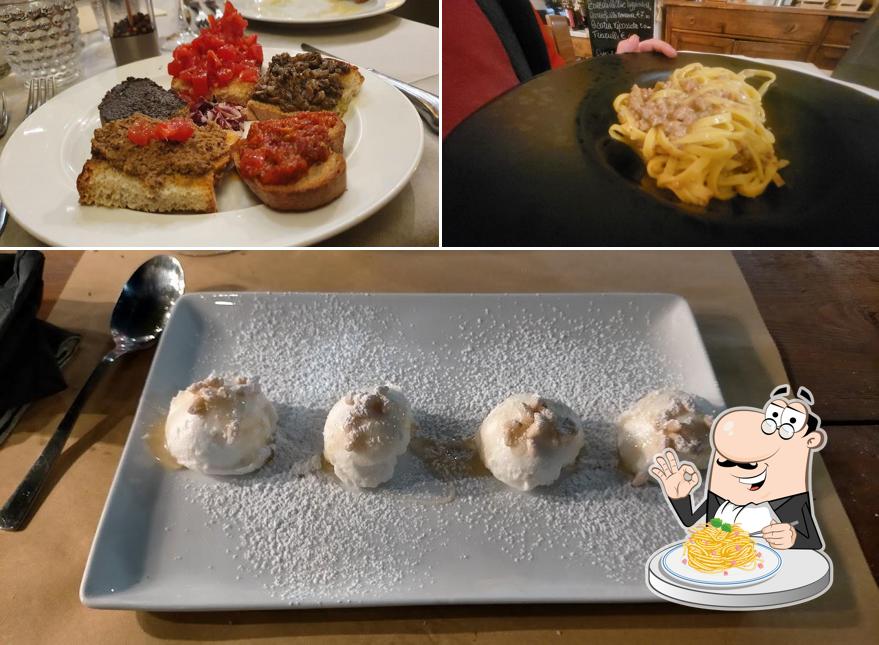 Spaghetti alla carbonara al Osteria dal Moro