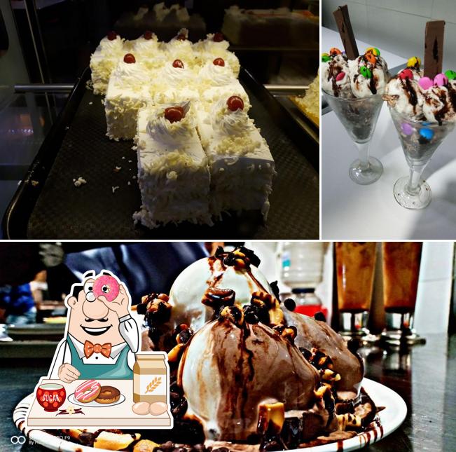 Ideal Bake Kanhangad serves a variety of sweet dishes