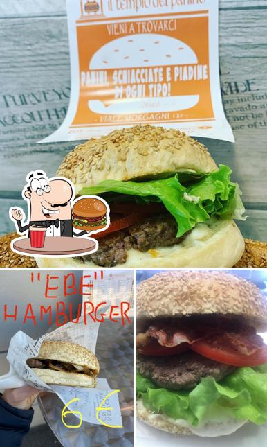 Prova un hamburger a Il Tempio del Panino