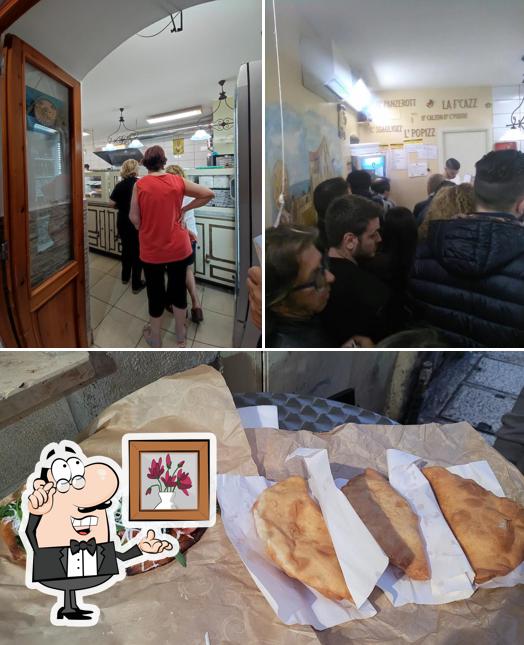 La interni e cibo del ristorante