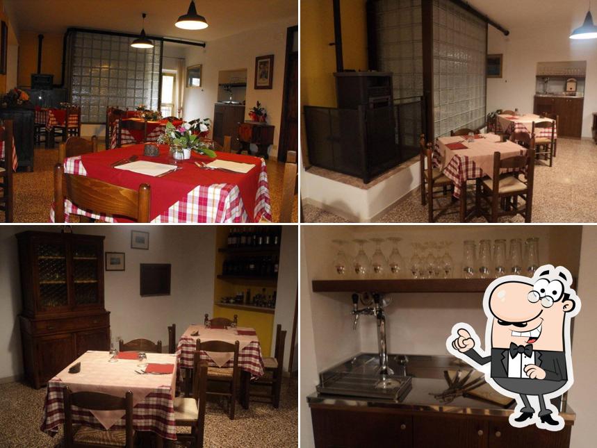 Gli interni di Trattoria Pisello