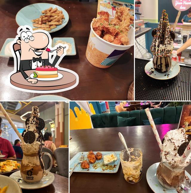 Xero Degrees serves a selection of sweet dishes