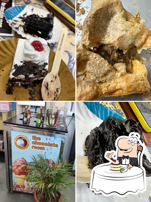 The chocolate room provides a selection of desserts