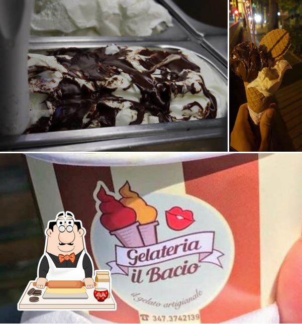 Gelateria Il Bacio propone un'ampia gamma di dessert