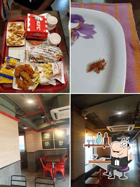 The interior of KFC