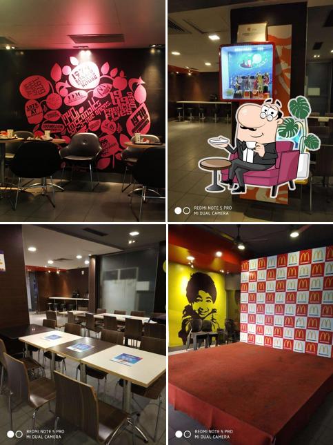 The interior of McDonald's