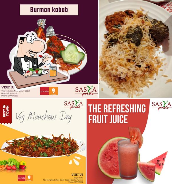 Food at Hotel Sasya Pride