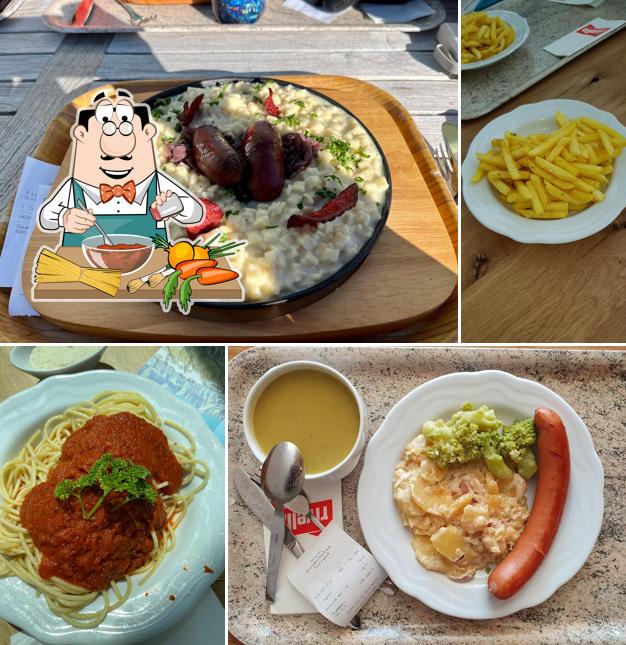 Spaghetti alla bolognese al Rinderhütte Panoramarestaurant
