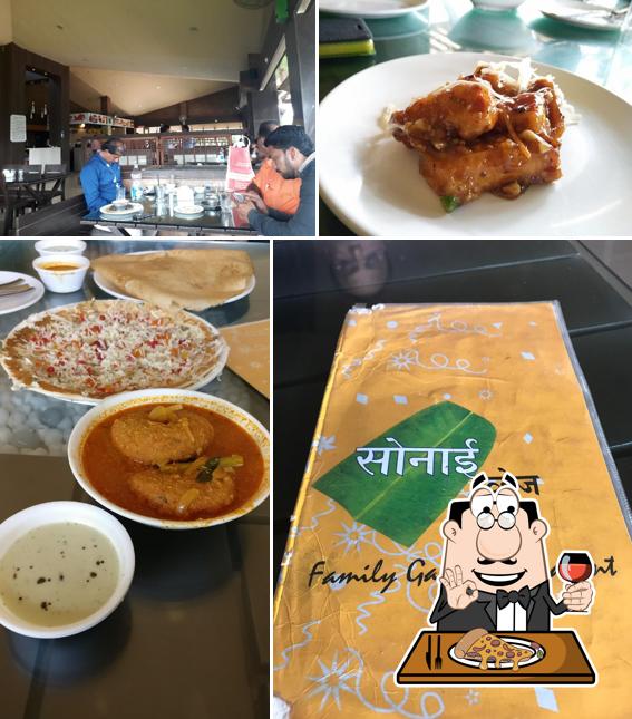 Try out pizza at Sonaee Veg Family Restaurant