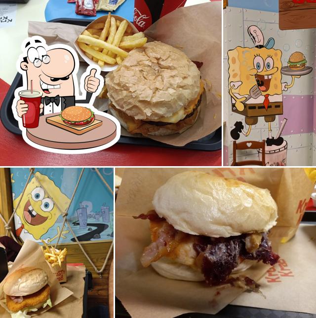 The Krusty Krab offre un'ampia varietà di opzioni per gli amanti dell'hamburger