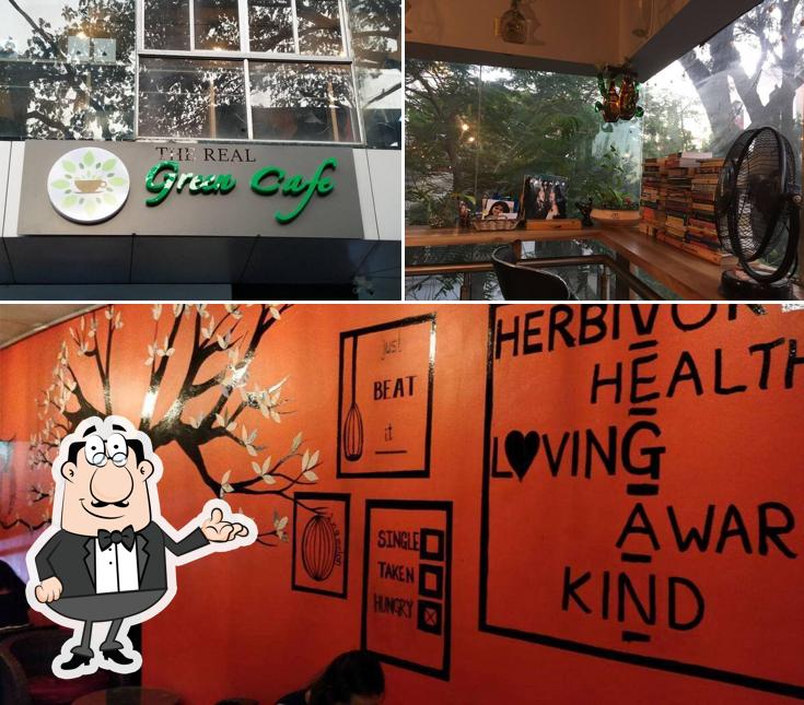 The restaurant's interior and exterior