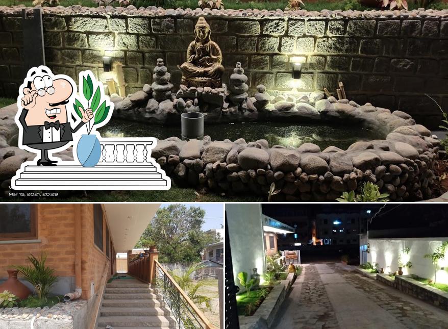 The outside part is an important feature of Hotel Ananda Ramana