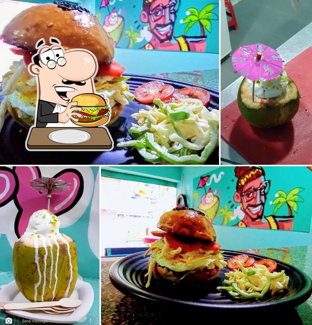 Try out a burger at The Cream Pump