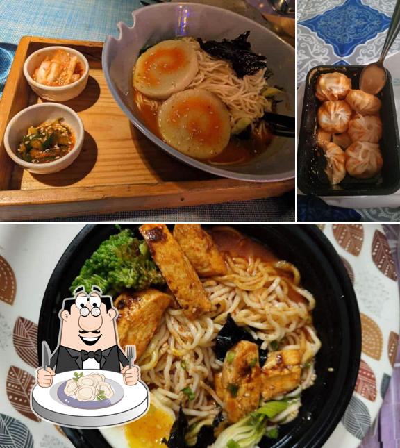 Dumplings at Hibacci