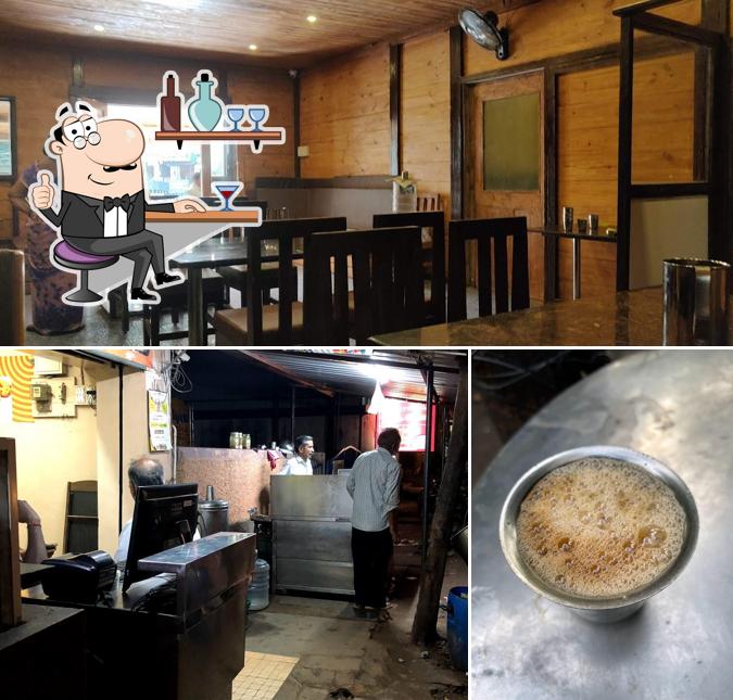 The restaurant's interior and beverage
