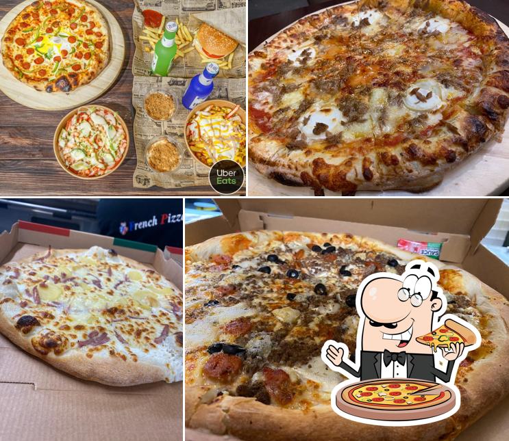 Prenez différents genres de pizzas