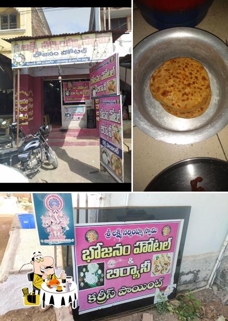 Food at Laxminarasimha hotel meals and biryani & Currys point