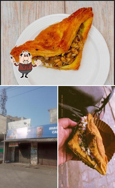 Take a look at the picture showing food and exterior at Shagun Cafe