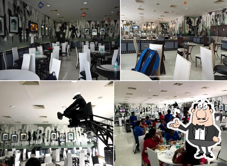 The interior of Superstar A/C Restaurant Ramoji Film City