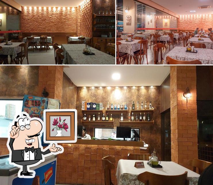 O interior do Bonna Pizza