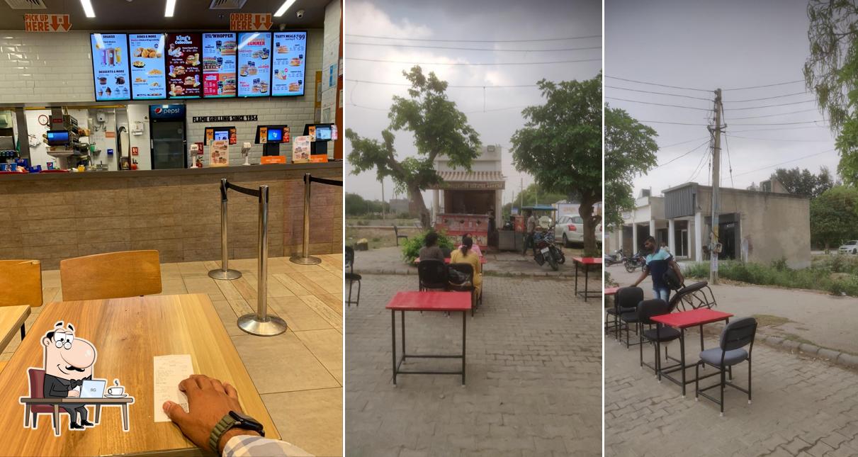 The interior of Burger King