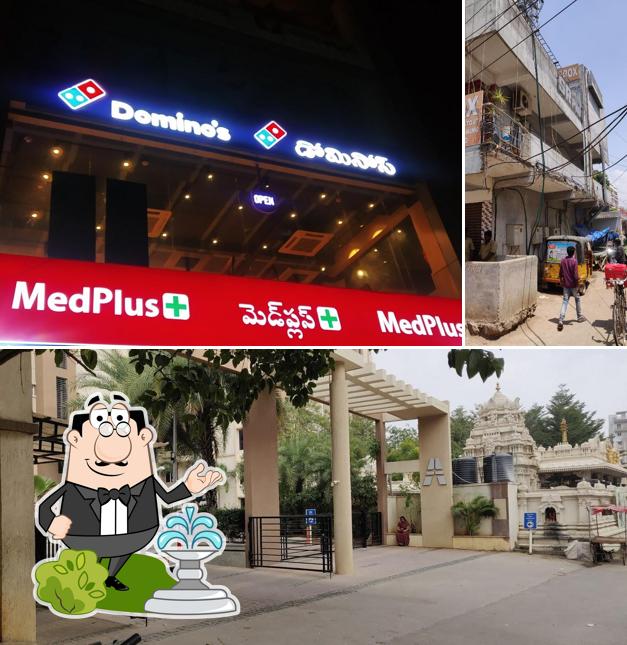 The exterior of Domino's Pizza Nallagandla, Hyderabad