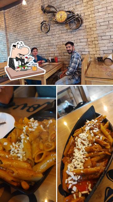 Among different things one can find food and interior at Frontiers cafe