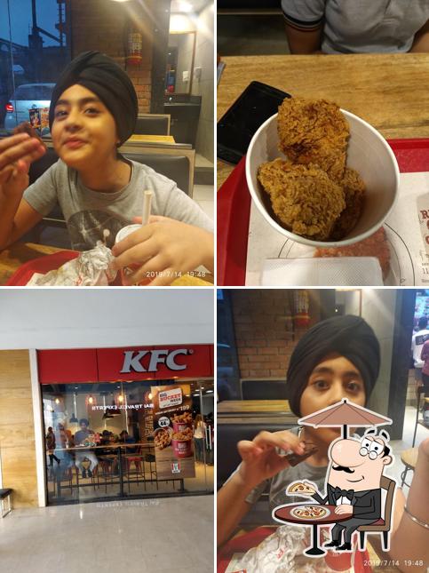 The exterior of KFC