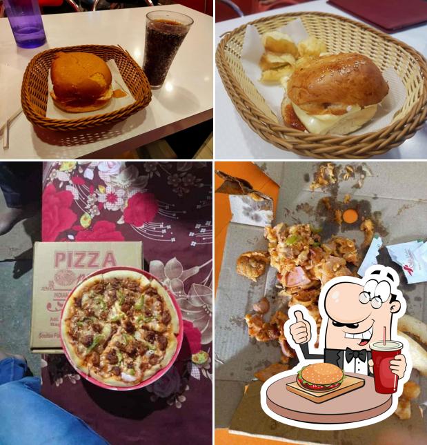 Get a burger at Pizza Point