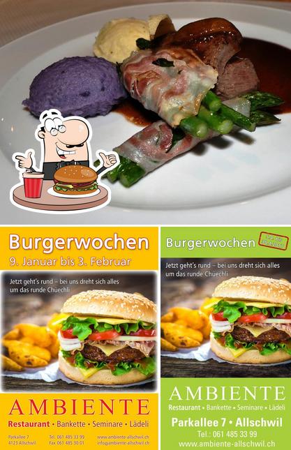 Prenditi un hamburger a Restaurant AMBIENTE