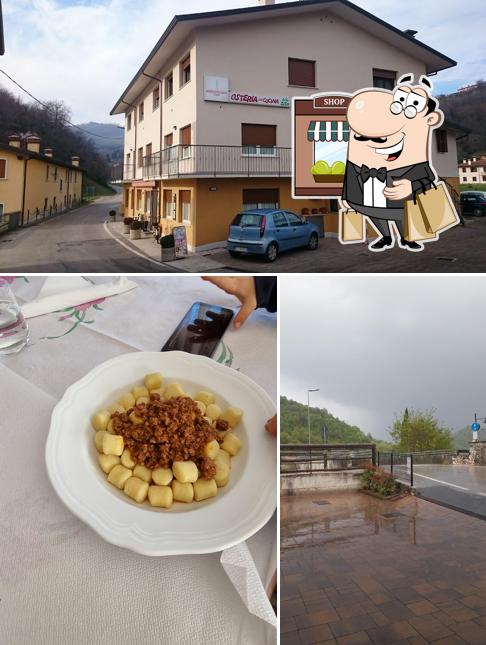 Goditi la vista dall'area esterna di Osteria dalla Zita