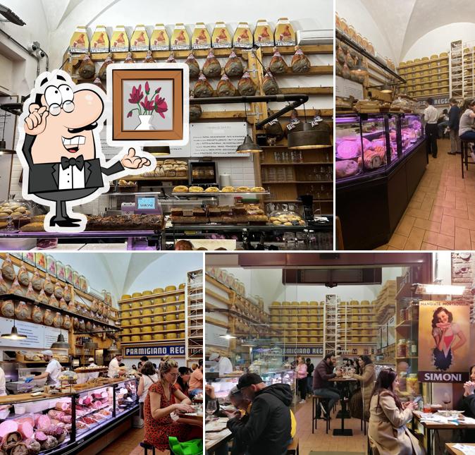 Gli interni di Salumeria Simoni Laboratorio