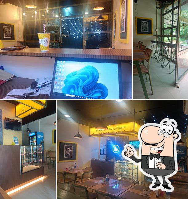 The interior of TeaMax Cafe Kozhikode
