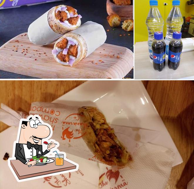 The shawarma wrapz is distinguished by food and beverage