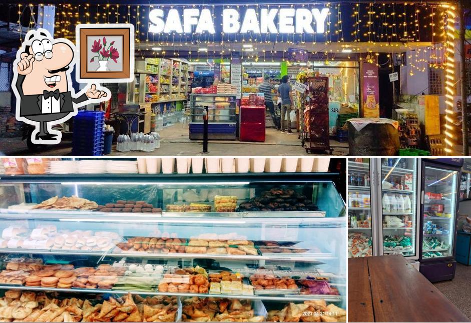 Take a seat at one of the tables at Safa Bakery