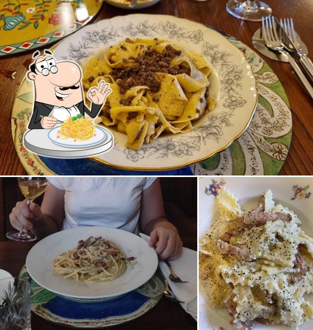 Spaghetti alla carbonara al Trattoria del Cimino dal 1895