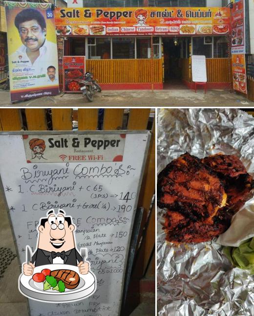 salt and pepper virugambakkam serves meat dishes