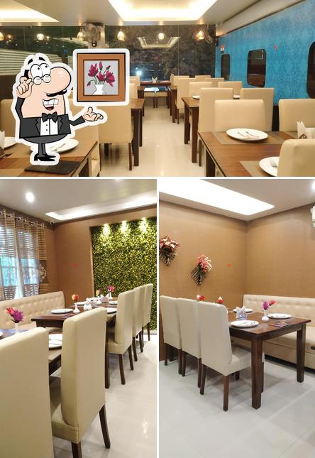 The interior of Andhra Spice Veg & Non Veg Family Restaurant