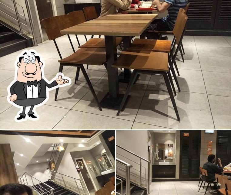 The interior of Burger King