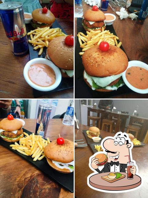 Try out a burger at Cafe Chapter One