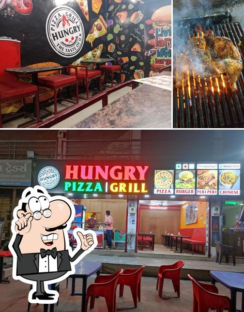 The photo of Hungry House’s interior and food