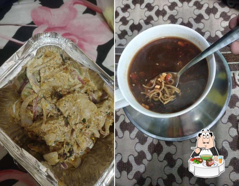 Hot and sour soup at Makhan Veg Dhaba & Hotel Family Restaurant