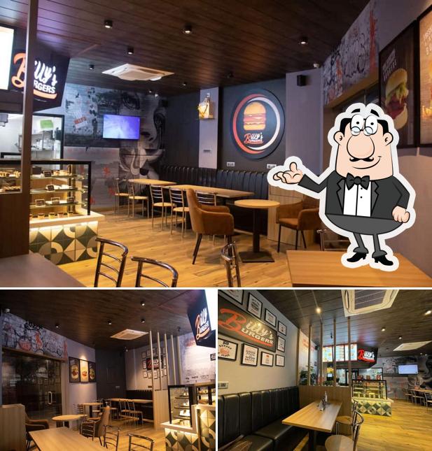 The interior of Billy's Burgers