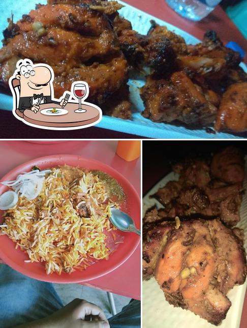 Food at Hyderabadi Chicken & Veg. Biryani