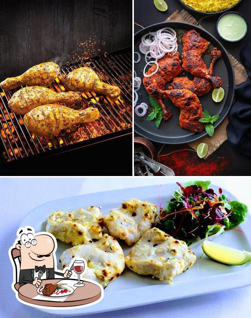 Order meat dishes at PARAS CHICKENS