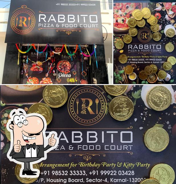 Look at the pic of Rabbito Pizza & Food Court